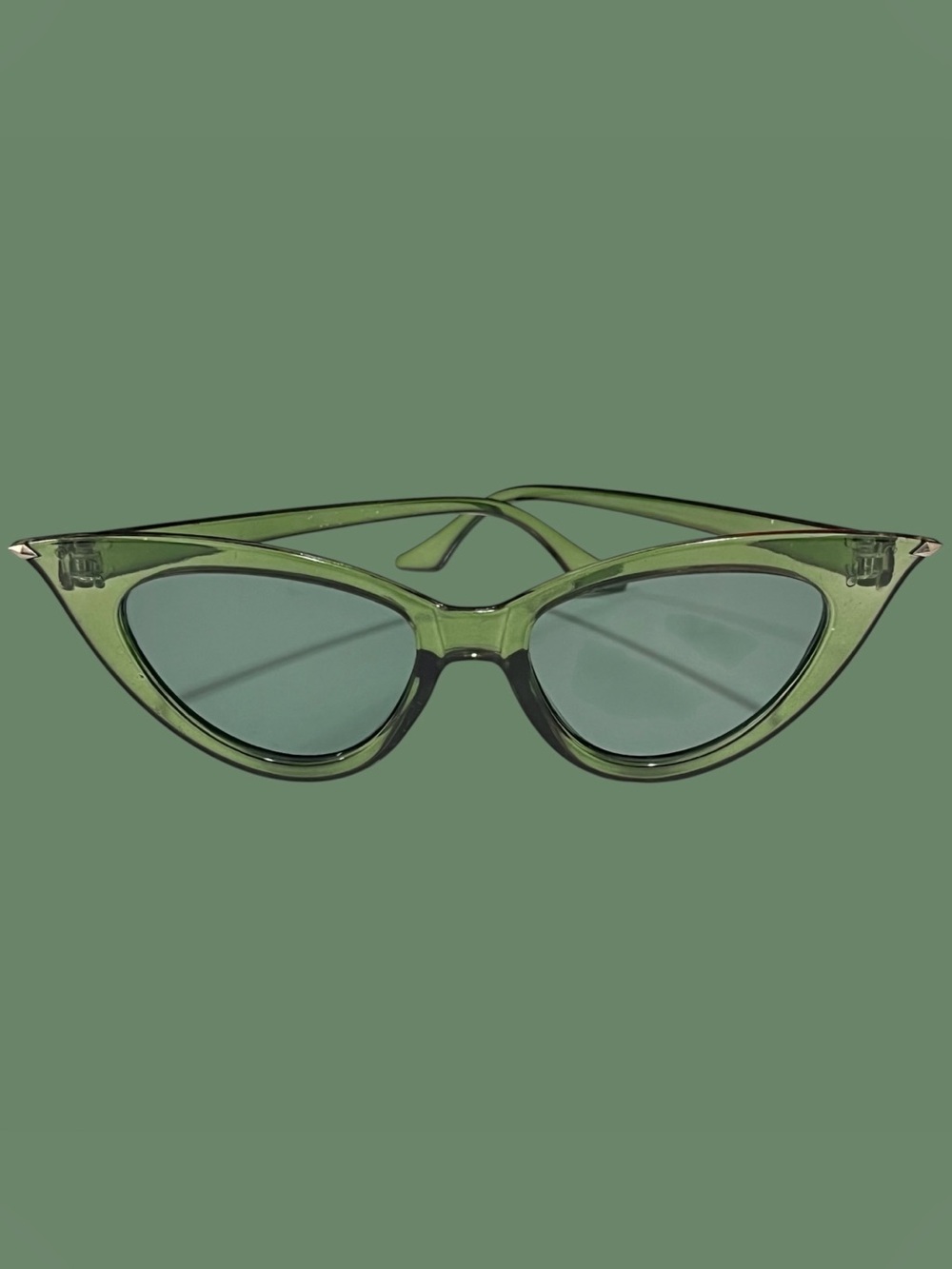 Green Cat Eye Sunglasses